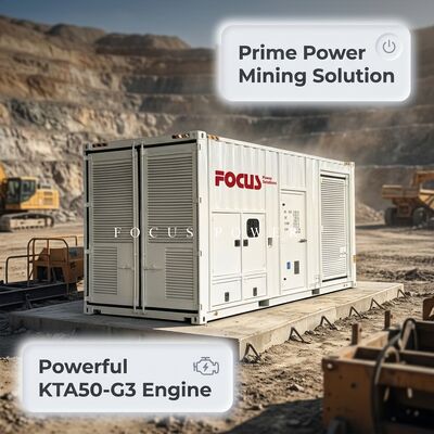 พลังงาน 1250kVA เครื่องกําเนิดไฟฟ้าประจําการเหมืองแร่