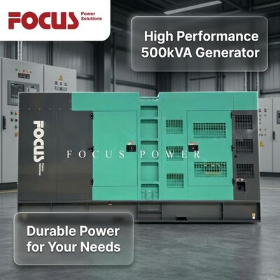 ชุดเครื่องกำเนิดไฟฟ้าดีเซล Cummins 500kVA แบบเก็บเสียงที่ปรับแต่งเอง พร้อมเครื่องยนต์ QSZ13-G10