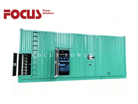 comprare Gruppo elettrogeno Cummins da 1250kVA 1000kW, dimensioni container, resistente alle intemperie, containerizzato in container da 20 piedi online manufacture