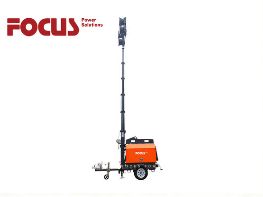 kupować Mobilna wieża oświetleniowa Atlas Copco z silnikiem Yanmar 3TNV76, lampa LED 350W online manufacture