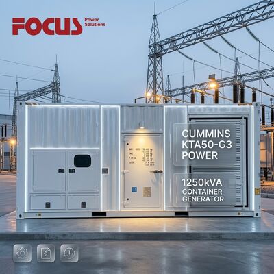 Купить 1250 кВА 1000 кВт Контейнерный дизельный генератор с двигателем Cummins KTA50-G3 Производство в сети