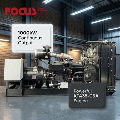 kaufen Cummins Diesel Generator Set 1250 kVA 1000 kW offene Bauweise mit KTA38-G9A Motor Online-Herstellung