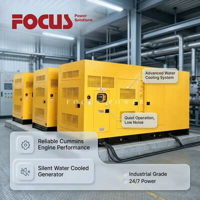 kopen 1000KVA KTA38-G5 Motor Cummins Stille Generator Watergekoeld Ontwerp 1500rpm Snelheid online vervaardiging