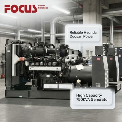 Buy HYUNDAI DOOSAN 750KVA Open Type Diesel Generator Set with DP222LC Engine and 50/60HZ Frequency online manufacture