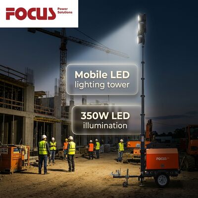 kopen Atlas Copco Mobiele Lichtmast Met Yanmar 3TNV76 Motor Led Lamp 350w online vervaardiging