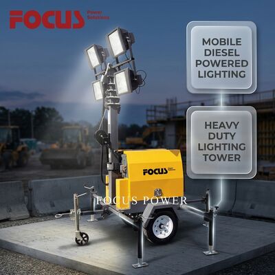 kupować 1000W Metalohalogenowa Lampa Oświetleniowa Wieża Mobilna Konstrukcja Zasilana Dieslem produkcja online