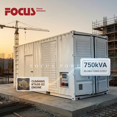 comprar Grupo Gerador de 750kVA em Contêiner de 20 pés com Motor Cummins KTA38-G2 Fabricação em linha