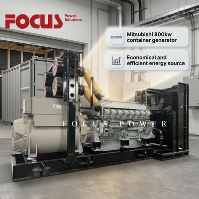 خرید مجموعه ژنراتور دیزلی کانتینری میتسوبیشی 380 ولت 50 هرتز 800 کیلووات ژنراتور الکتریکی فوق العاده بی صدا تولید آنلاین