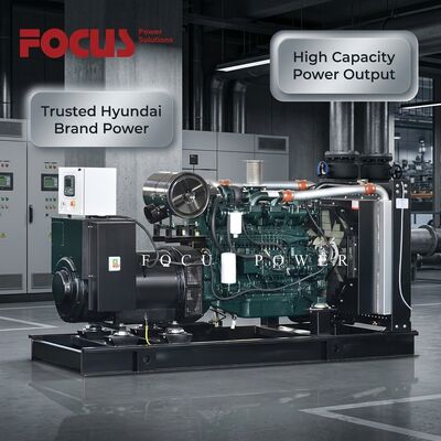 Buy Super Silent Hyundai Diesel Generator Set Open Models 100kW 200kW 400kW online manufacture