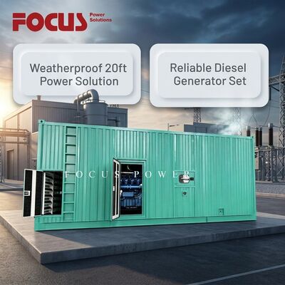 شراء مجموعة مولدات كهربائية من طراز Cummins بحجم 1250kVA 1000kW، حاوية بحجم 20 قدم، مقاومة للعوامل الجوية تصنيع عبر الإنترنت