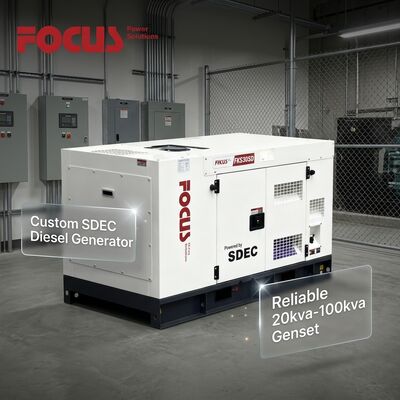 comprar Grupo electrógeno diésel de tipo abierto SDEC personalizado para uso industrial, 20 kVA-100 kVA Fabricación en línea