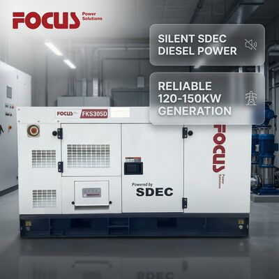 acheter Groupe électrogène diesel SDEC de type silencieux 120 kW 130 kW 150 kW avec refroidissement par eau fabrication en ligne