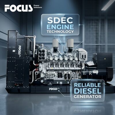 comprare Gruppo elettrogeno diesel SDEC con raffreddamento ad acqua 100kw 160kw 200kw Gruppo elettrogeno diesel aperto/silenzioso fabbricazione online