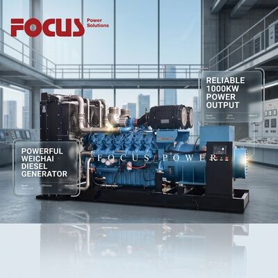 acheter Groupe électrogène diesel Weichai 1000 kW, 1500 tr/min, 1800 tr/min, protection IP23, usage commercial fabrication en ligne