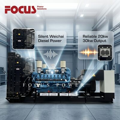 Buy Silent Open Weichai Diesel Generator Set Water Cooled 20kw 30kw 50kw 100kw 500kw 800kw online manufacture