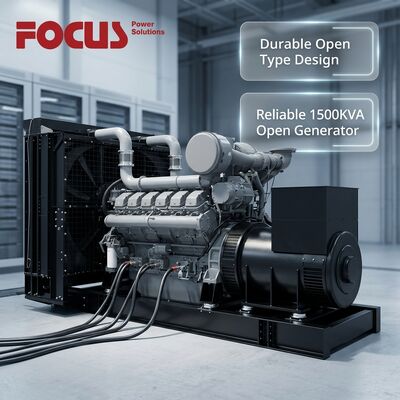 ซื้อ ชุดเครื่องกำเนิดไฟฟ้าดีเซลแบบเปิด 1500KVA พร้อมเครื่องยนต์ Perkins 4012-46TAG2A 12 สูบ การผลิตออนไลน์