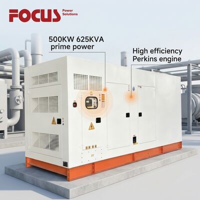 কেনা 625KVA 500KW পারকিন্স সাইলেন্ট জেনারেটর 1500rpm 1800rpm 50Hz বা 60Hz ফ্রিকোয়েন্সি সহ অনলাইনে উৎপাদন