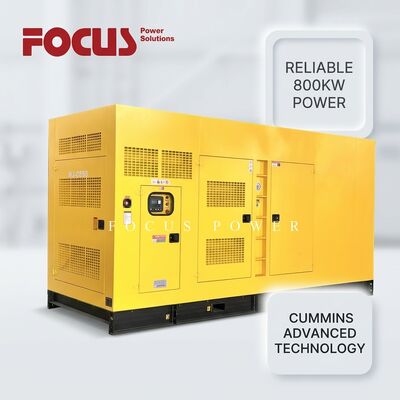 ซื้อ เครื่องกำเนิดไฟฟ้าดีเซล Cummins 800KW พร้อมเครื่องยนต์ KTA38-G5 สำหรับการจ่ายไฟที่มีเสียงรบกวนต่ำเป็นพิเศษและประหยัดเชื้อเพลิง การผลิตออนไลน์