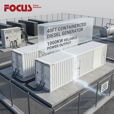 comprare Gruppo elettrogeno diesel Cummins tipo container da 40 piedi con motore KTA50-G3 1250kVA 1000kW fabbricazione online