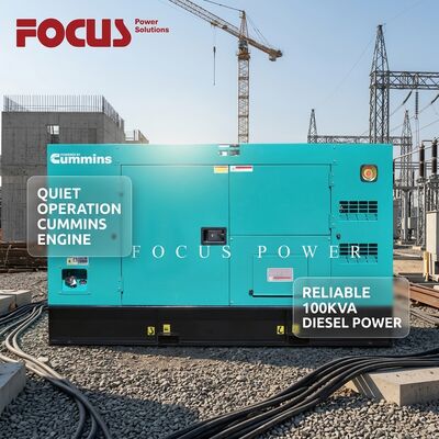 주문 3상 방음 디젤 발전기, Cummins 엔진 6BT5.9-G2, 80kw 100kva 온라인 제조