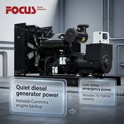 Buy Quiet 75KVA 100KVA 150KVA Diesel Generator Set with Cummins 4BTA3.9-G11 Engine online manufacture