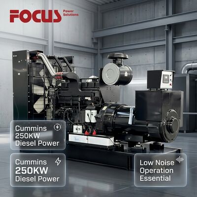 kaufen Cummins NTA855-G1B 250KW offener Dieselgeneratorsatz, geräuscharm, 1500 U/min 1800 U/min Online-Herstellung