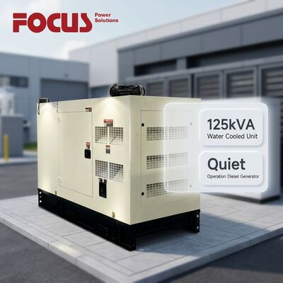 acheter Groupe électrogène diesel Cummins QSB5.9-G3 100kW 125kVA Silencieux Refroidissement par eau fabrication en ligne