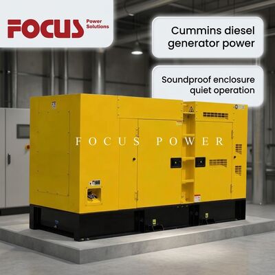 Buy 25kva 30kva 40kva Cummins Diesel Generator Set Three Phase With Soundproof Enclosure online manufacture