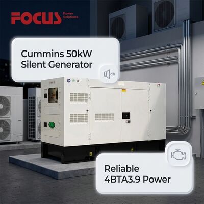 kopen Cummins 4BTA3.9-G2 50 Kw Diesel Generator Stille Diesel Generator Set 1800 tpm online vervaardiging