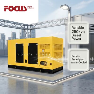 comprare Gruppo elettrogeno diesel Perkins insonorizzato raffreddato ad acqua 250kva 200kva 250kw 400kw 350kva fabbricazione online