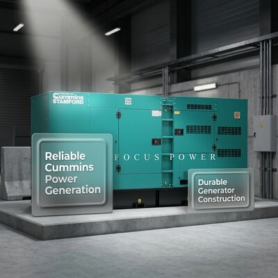 kopen Aangepaste Cummins dieselgenerator set 100 kVA-500 kVA stille werking robuuste constructie online vervaardiging